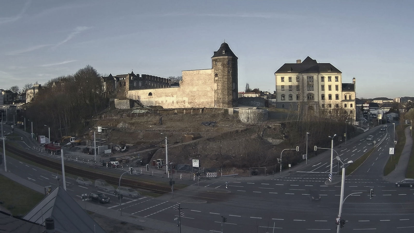 Zeitrafferkamera - Umbaumaßnahmen an den Plauener Schlossterrassen Stadt Plauen - Stadtumbaugebiet Schloßberg