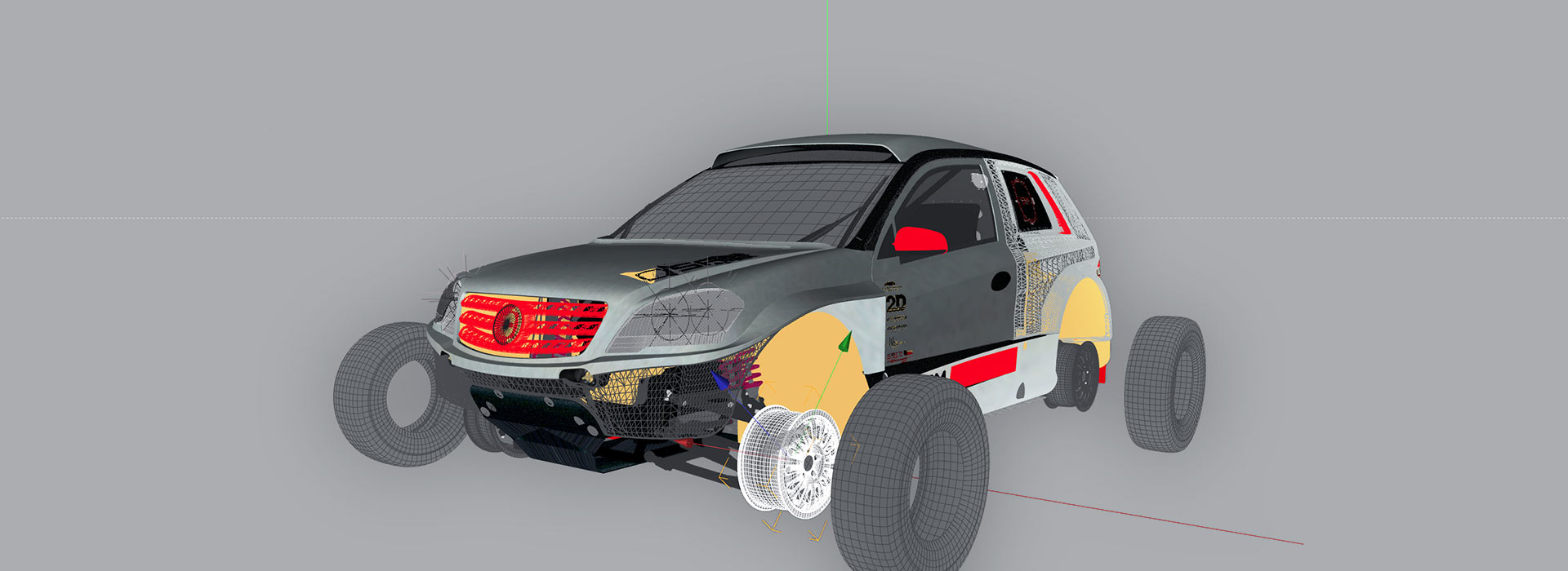  SAM Mercedes 35 CC Animation Fahrzeugvisualisierung